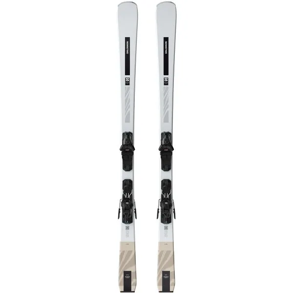 Salomon E S/MAX N&deg;4 + M10 GW Dámske zjazdové lyže, biela, veľkosť
