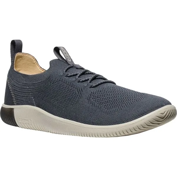 Keen KNX KNIT LACE MEN Pánske vychádzkové topánky, tmavo sivá, veľkosť 42.5
