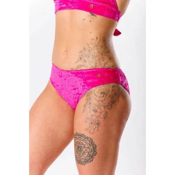GOLDBEE VELVET SWIMSUIT Dámske plavky, ružová, veľkosť