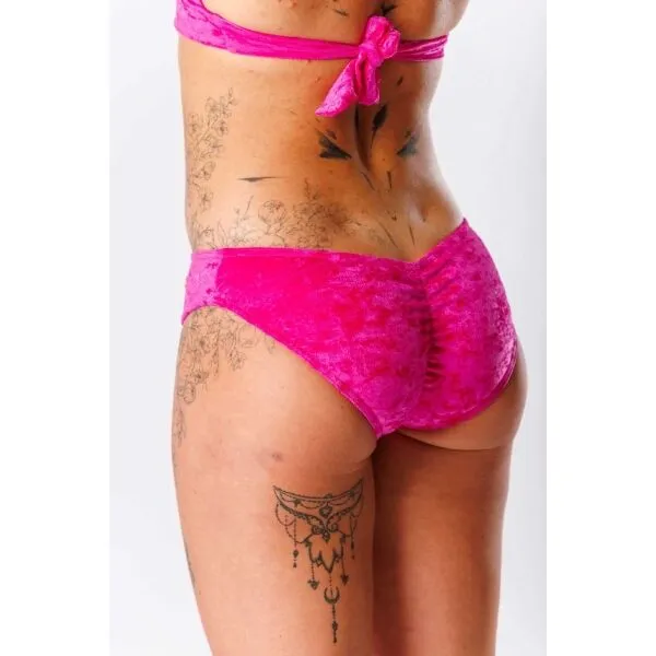 GOLDBEE VELVET SWIMSUIT Dámske plavky, ružová, veľkosť
