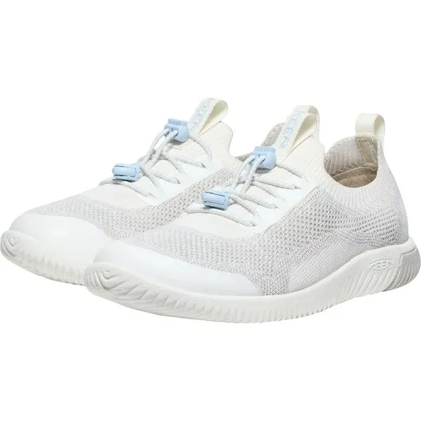 Keen KNX KNIT LACE YOUTH Detské vychádzkové topánky, biela, veľkosť 32/33