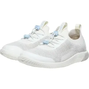 Keen KNX KNIT LACE YOUTH Detské vychádzkové topánky, biela, veľkosť 32/33