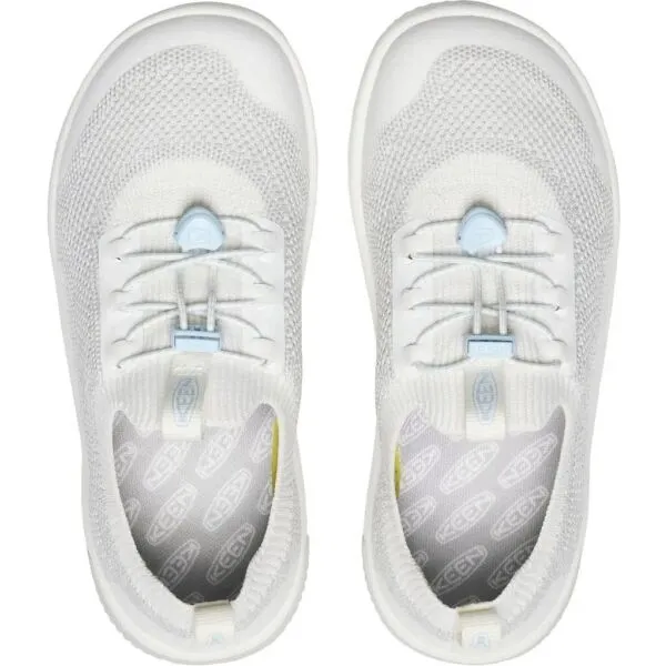 Keen KNX KNIT LACE YOUTH Detské vychádzkové topánky, biela, veľkosť 32/33