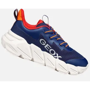 Dark Blue Boys' Geox Flexyper Fast Sneakers - Boys