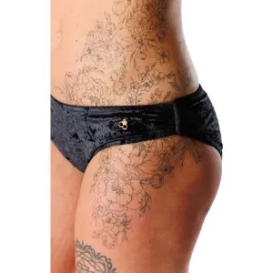 GOLDBEE VELVET SWIMSUIT Dámske plavky, čierna, veľkosť