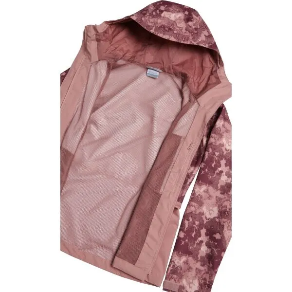 Columbia HIKEBOUND PRINTED JACKET W Dámska outdoorová bunda, ružová, veľkosť
