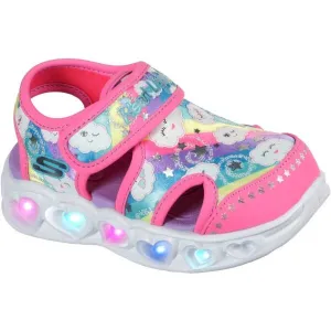 Skechers HEART LIGHTS Dievčenské sandále, ružová, veľkosť
