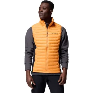 Columbia POWDER PASS HYBRID VEST Pánska vesta, oranžová, veľkosť