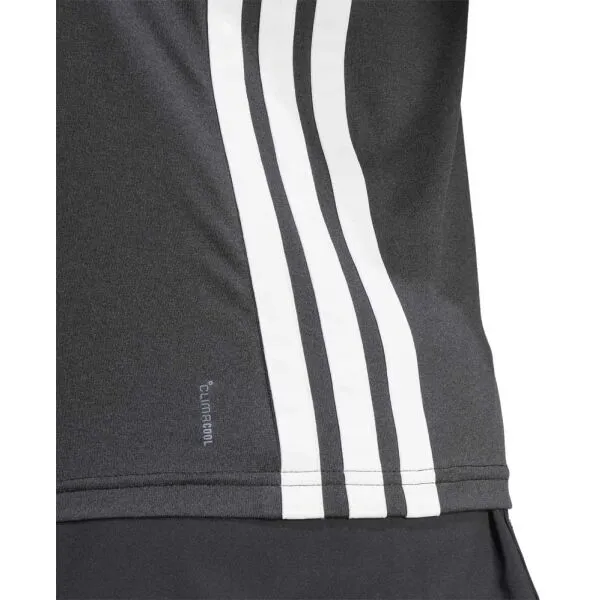 adidas WE 3-STRIPES CREW TEE Dámske tričko, čierna, veľkosť