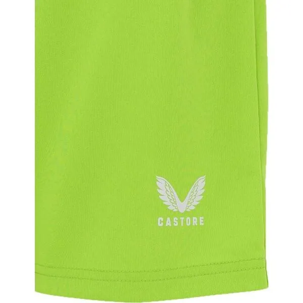 CASTORE TOP SHORT JR Detské futbalové šortky, svetlo zelená, veľkosť S