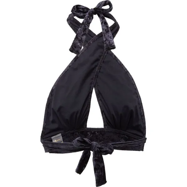GOLDBEE VELVET SWIMSUIT CROSS Dámsky vrchný diel plaviek, čierna, veľkosť