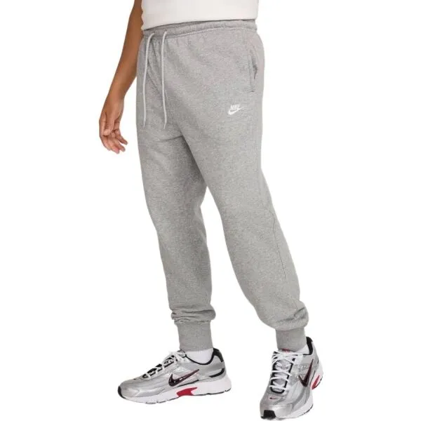 Nike CLUB FLEECE Pánske bežecké tepláky, sivá, veľkosť