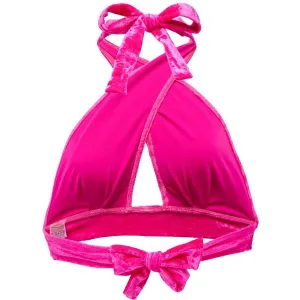 GOLDBEE VELVET SWIMSUIT CROSS Dámsky vrchný diel plaviek, ružová, veľkosť