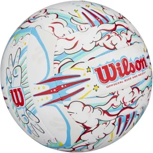 Wilson GRAFFITI PEACE VB Lopta na plážový volejbal, biela, veľkosť