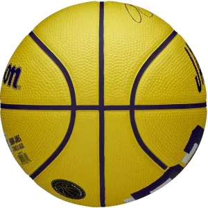 Wilson NBA PLAYER ICON MINI LEBRON Mini basketbalová lopta, žltá, veľkosť