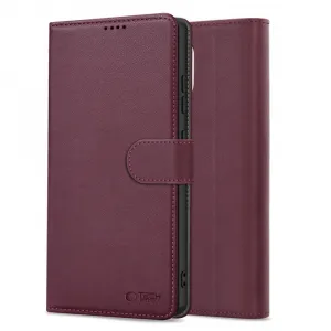 Tech-Protect Wallet knižkové puzdro na Samsung Galaxy A56 5G, bordové