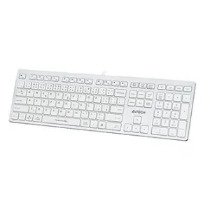 A4Tech FX50, Klávesnice CZ, klasická, nízkoprofilová typ drátová (USB), bílá