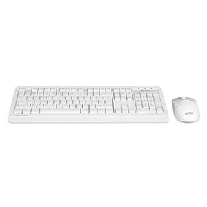 A4Tech FG1012, Sada klávesnice s bezdrátovou optickou myší, AA, CZ, klasická, 2.4 [Ghz], bezdrátová, bílá