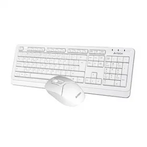A4Tech FG1012, Sada klávesnice s bezdrátovou optickou myší, AA, CZ, klasická, 2.4 [Ghz], bezdrátová, bílá