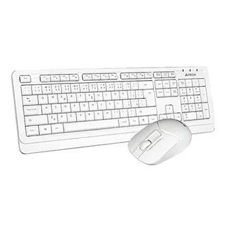 A4Tech FG1012, Sada klávesnice s bezdrátovou optickou myší, AA, CZ, klasická, 2.4 [Ghz], bezdrátová, bílá