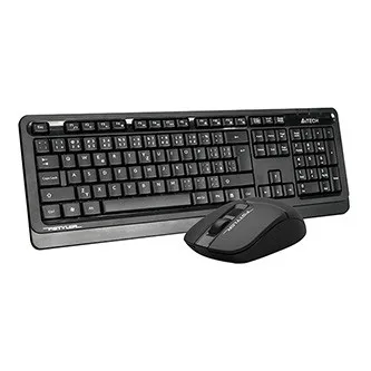 A4Tech FG1012, Sada klávesnice s bezdrátovou optickou myší, AA, CZ, klasická, 2.4 [Ghz], bezdrátová, černá