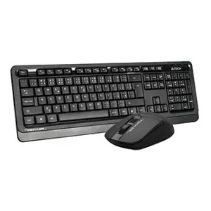 A4Tech FG1012, Sada klávesnice s bezdrátovou optickou myší, AA, CZ, klasická, 2.4 [Ghz], bezdrátová, černá