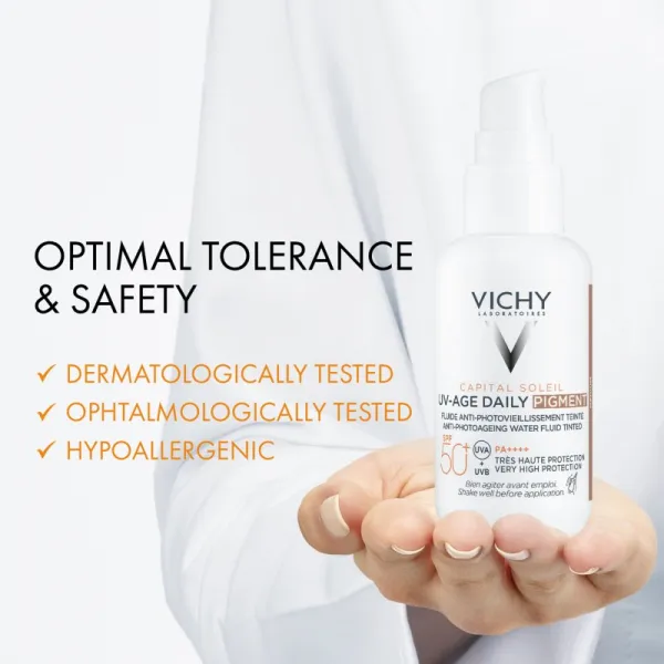 VICHY Capital soleil UV-age daily pigment tónovaný fluid SPF50+ medium 40 ml
