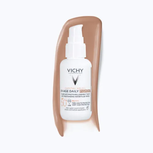VICHY Capital soleil UV-age daily pigment tónovaný fluid SPF50+ medium 40 ml