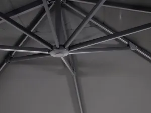 Taurus slnečník 3x4 m sivý