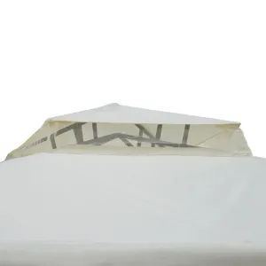 Outsunny Zahradní altán s moskytiérou, 3 x 3 m, krémově bílý