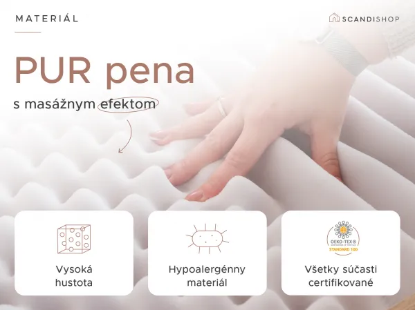 Penový matrac DELUXE 80x200 cm Ochrana matraca: BEZ chrániča matraca