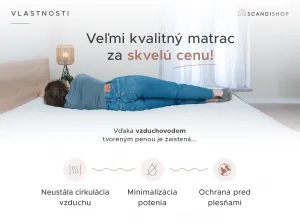 Penový matrac DELUXE 80x200 cm Ochrana matraca: BEZ chrániča matraca