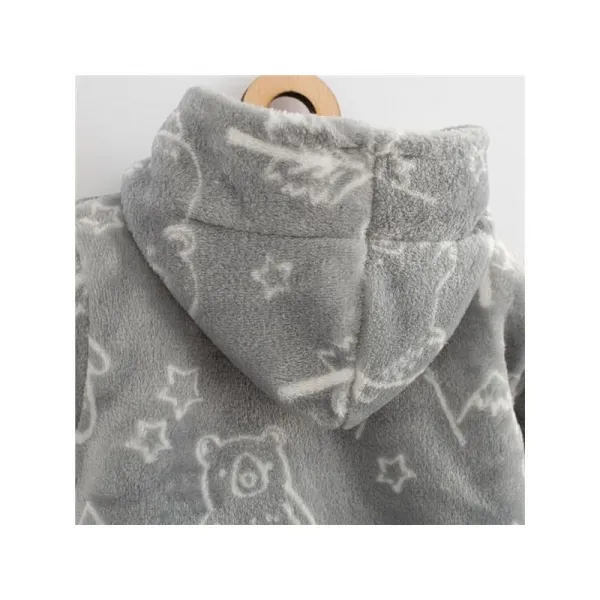 Dojčenská zateplená Wellsoft zimná mikinka s kapucňou New Baby Winter times 56 (0-3m)