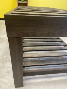 Masívny drevený masážny stôl 200×90 cm, výška 65 cm