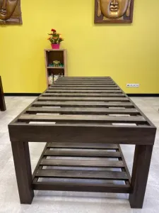 Masívny drevený masážny stôl 200×90 cm, výška 65 cm