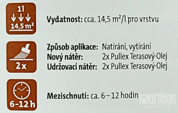 ADLER Pullex Gartenöl - olej na WPC terasy 2.5 l Bezfarebný