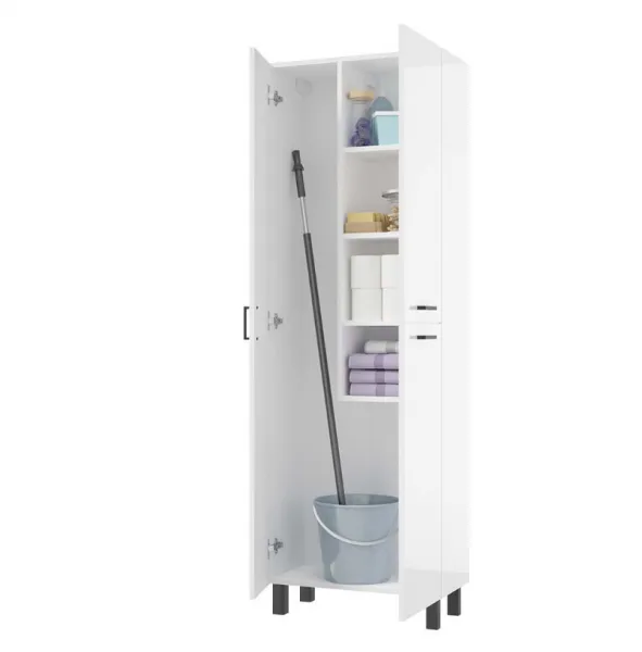ArtDef Vysoká skrinka do kúpeľne NOVELTY White C60