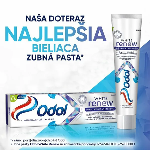 Odol White Renew Long Lasting Whitening zubná pasta s fluoridom 75 ml 1ks