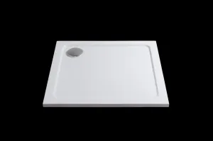 H K - THOR Sprchová vanička z liateho mramoru, štvorec, 76x76x3 cm SE-THOR-76SQ