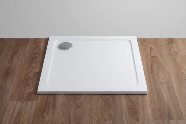 H K - THOR Sprchová vanička z liateho mramoru, štvorec, 76x76x3 cm SE-THOR-76SQ