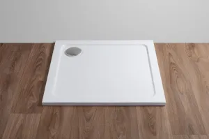 H K - THOR Sprchová vanička z liateho mramoru, štvorec, 76x76x3 cm SE-THOR-76SQ
