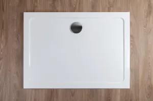 H K - THOR Sprchová vanička z liateho mramoru, obdĺžnik, 100x76x3 cm SE-THOR-10076