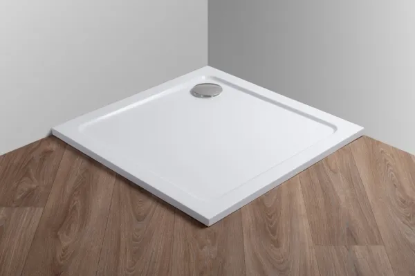 H K - THOR Sprchová vanička z liateho mramoru, štvorec, 76x76x3 cm SE-THOR-76SQ