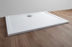 H K - THOR Sprchová vanička z liateho mramoru, obdĺžnik, 100x76x3 cm SE-THOR-10076