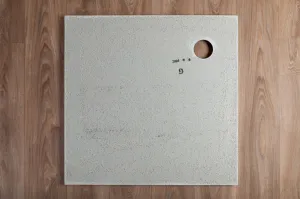H K - THOR Sprchová vanička z liateho mramoru, štvorec, 76x76x3 cm SE-THOR-76SQ