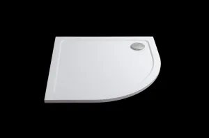 H K - THOR Sprchová vanička z liateho mramoru, štvrťkruh, R550 80x80x3 cm SE-THOR-80Q