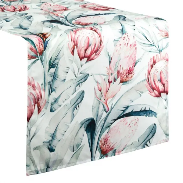ArtFir Záhradný behúň GARDEN 32C | biela/modrá 40 x 180 cm