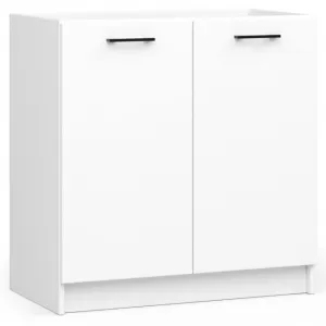 Ak furniture Kuchyňská linka Olivie 2,4 m prosklená dub sonoma/bílá