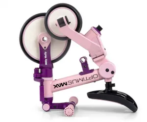 Detská trojkolka 5v1 Milly Mally Optimus Max s vodiacou tyčou pink