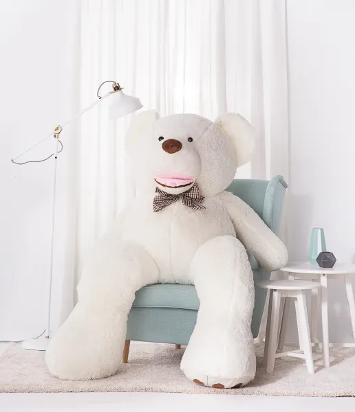 JAKS Plyšový medveď Amigo Farba: biela, Veľkosť: 90 cm